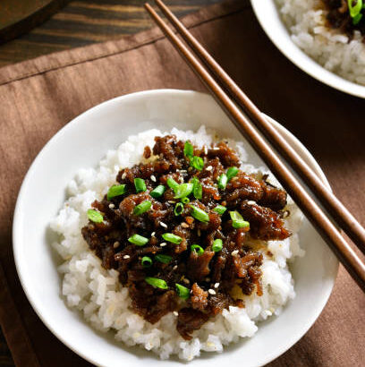 Easy Korean Beef Bowl
