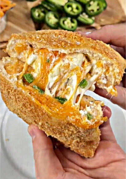 Thumbnail for Crispy Jalapeño Popper Chicken Hot Pocket (Zero Carb & High Protein)