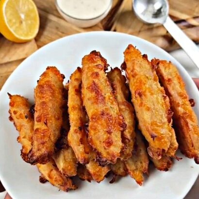Crispy Zero Carb Chicken Fries (High Protein Keto Snack Recipe)
