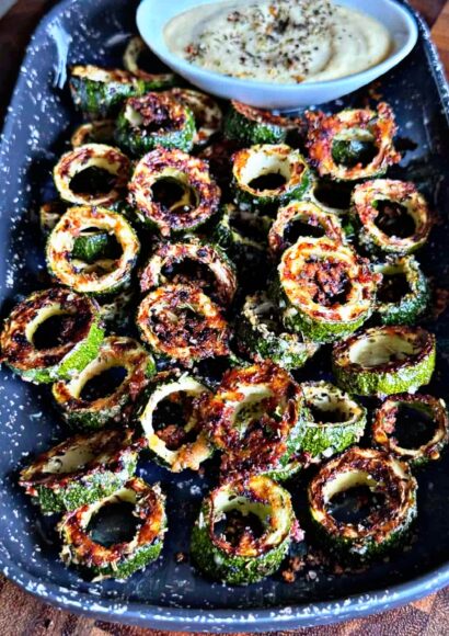 Thumbnail for Ultimate Crispy Parmesan Zucchini Rings with Creamy Garlic Dip
