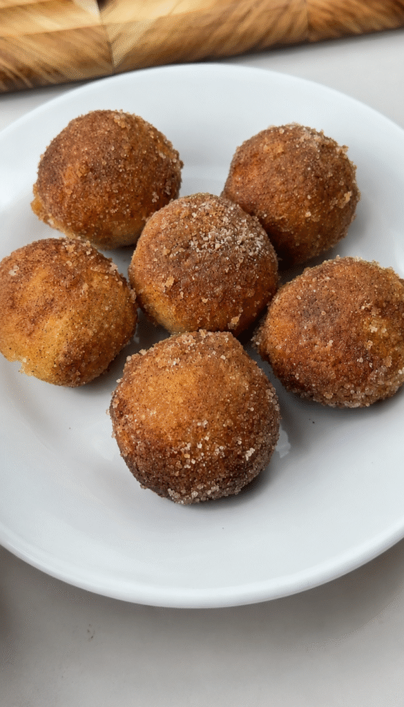 Air Fryer Low Carb Cinnamon Donut Balls (Quick & Easy!)