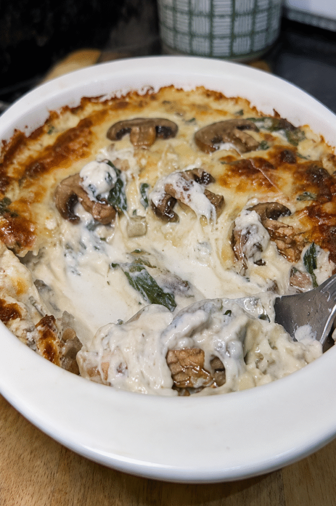 Creamy Stuffed Mushroom Dip (Low-Carb & Ultra-Cheesy!)