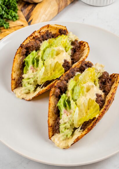 Thumbnail for Crispy Big Mac Smash Burger Taco Keto Recipe (15 Minutes!)