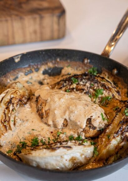 Thumbnail for Garlic Butter Melting Cabbage Recipe (That Viral Low-Carb Side!)