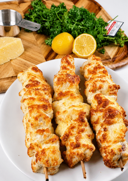 Thumbnail for Best Keto Air Fryer Caesar Chicken Skewers