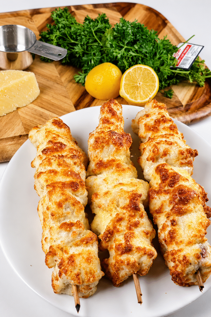 Best Keto Air Fryer Caesar Chicken Skewers