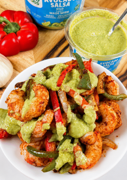 Thumbnail for 10-Minute Air Fryer Shrimp Fajitas (Crispy Low Carb Recipe)