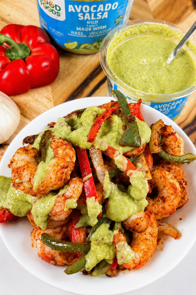 10-Minute Air Fryer Shrimp Fajitas (Crispy Low Carb Recipe)