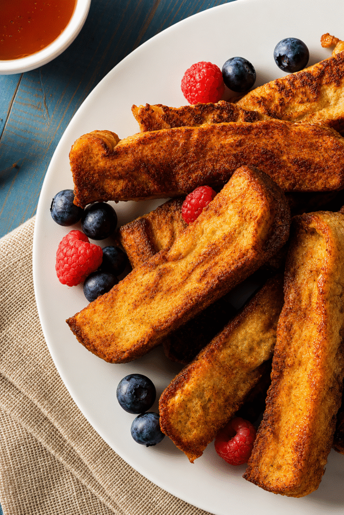 Crispy Keto French Toast Sticks (Low Carb & Diner Style!)