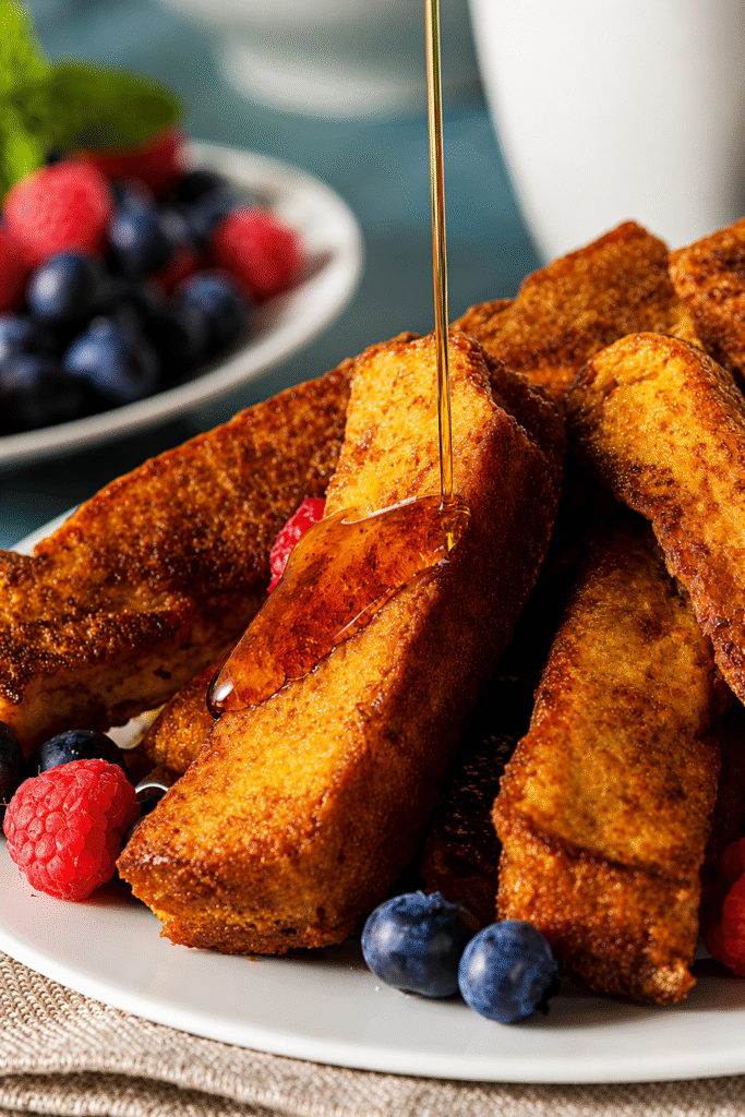 Crispy Keto French Toast Sticks (Low Carb & Diner Style!)