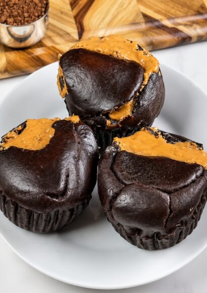 Thumbnail for Best High Protein Chocolate Peanut Butter Muffins