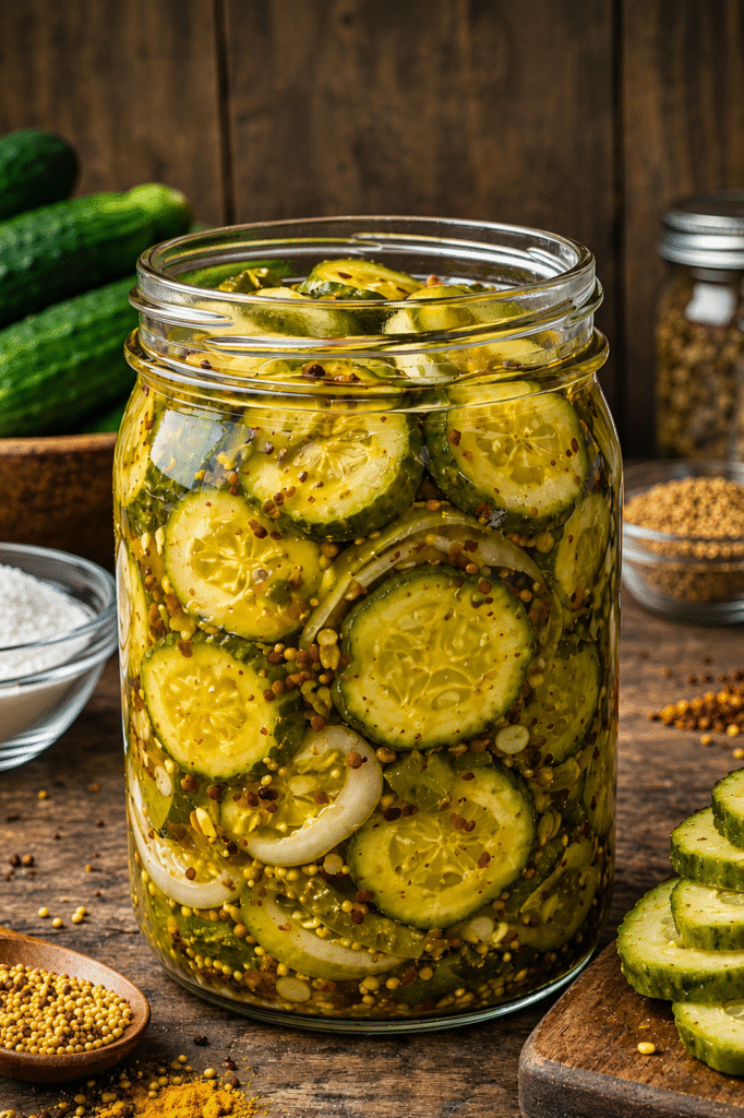 Easy Sugar Free Bread and Butter Pickles Recipe (Extra Crunchy!)