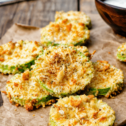 Ultra Crispy Baked Zucchini Chips