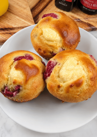 Thumbnail for Best Low Carb Raspberry Cheesecake Muffins