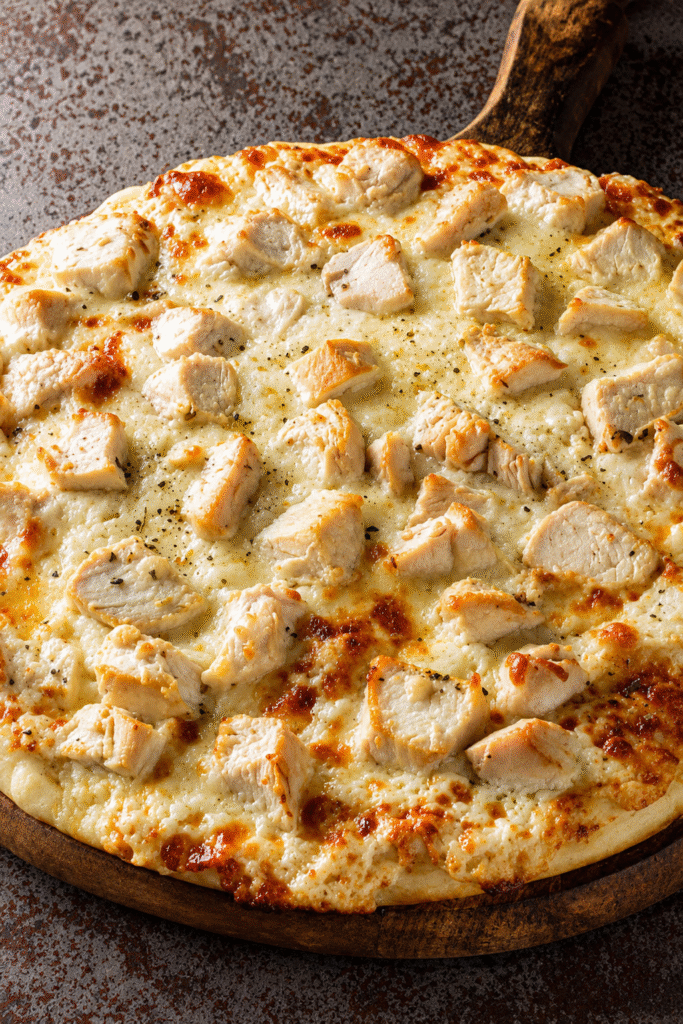 Low Carb Chicken Alfredo Pizza Recipe